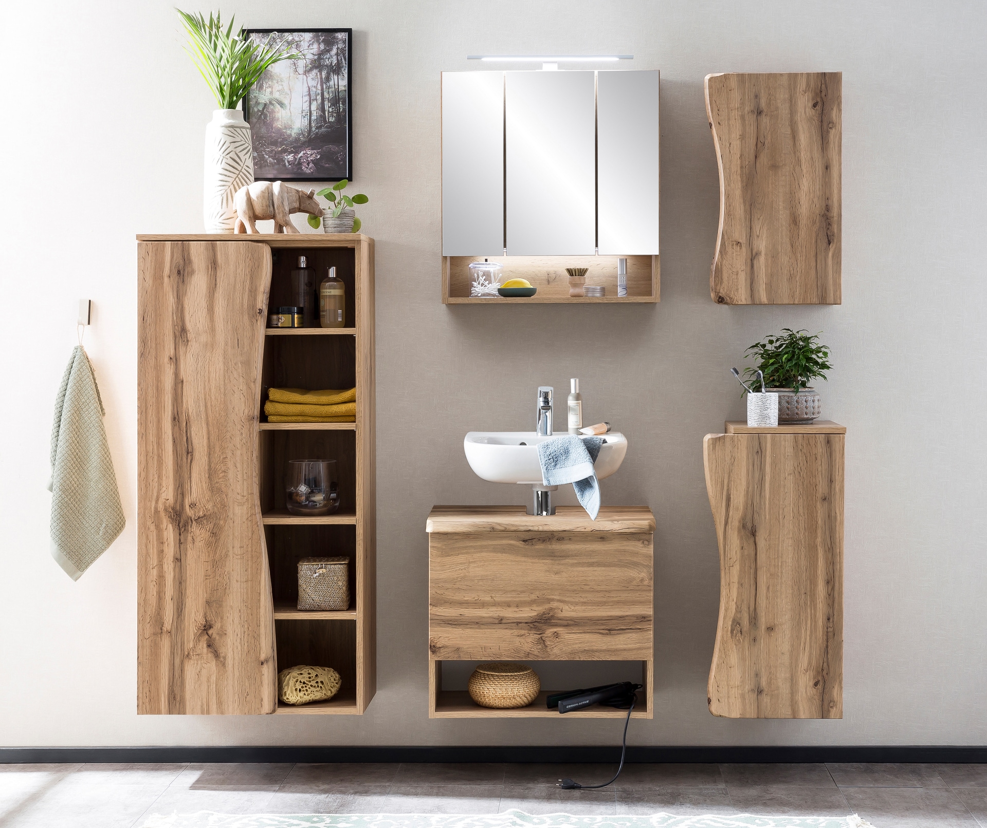 Bad-Hängeschrank ANTWERPEN braun 30cm