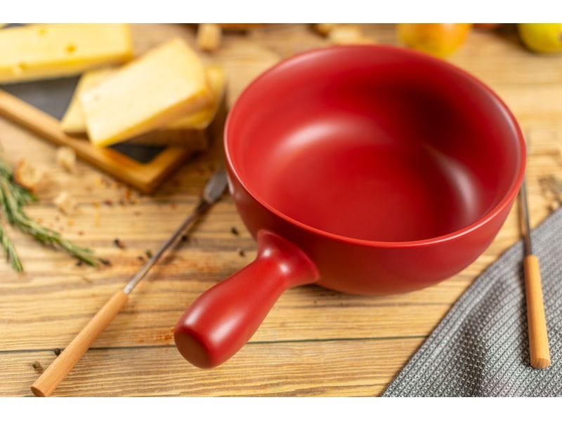 Kuhn Rikon Fondue-Caquelon Classic Rot Fonduepfanne