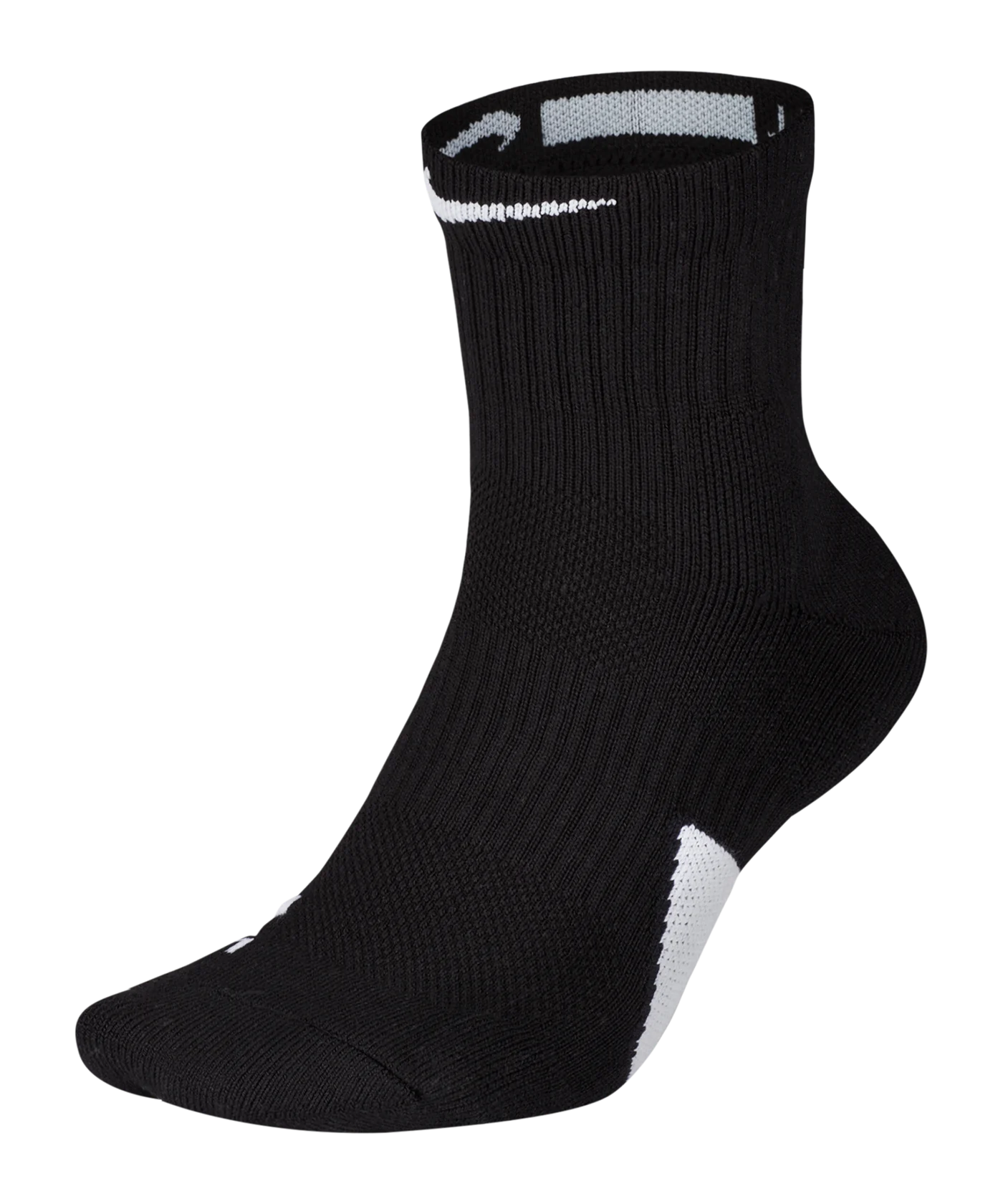 Nike Elite Mid Socks Running Schwarz F013