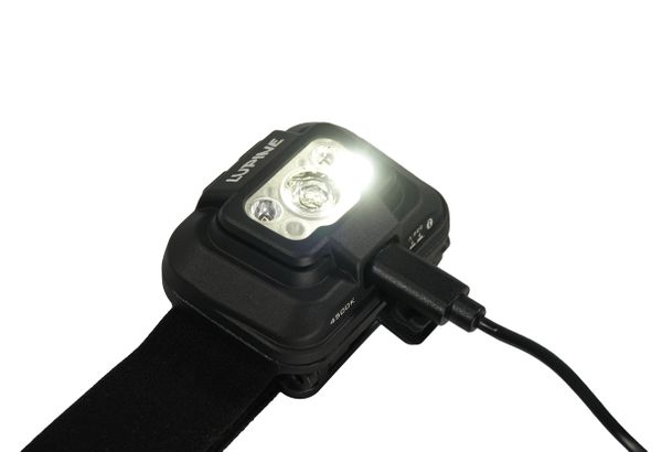 PENTA Stirnlampe 600 Lumen mit Rotlicht und USB-C  schwarz