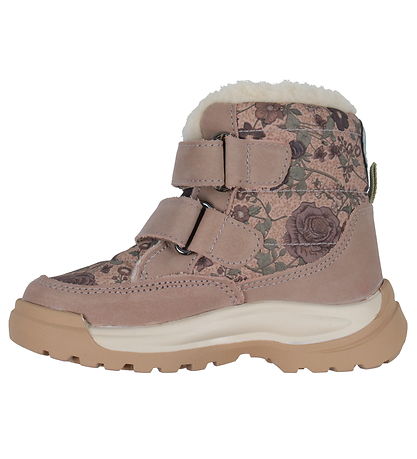 Wheat Winterstiefel - Millas - Tex - Dusty Rouge m. Blumen