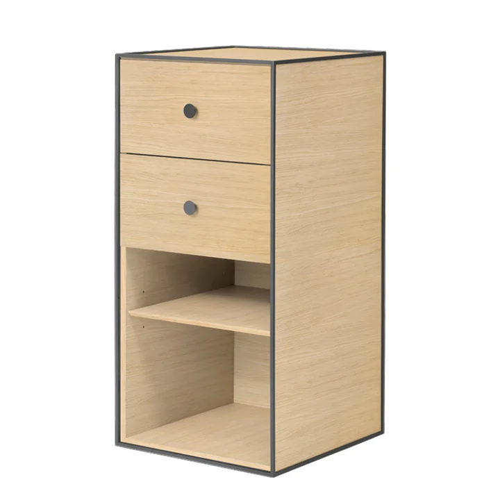 Audo - Frame Regalmodul 70 inkl. Schublade, Eiche
