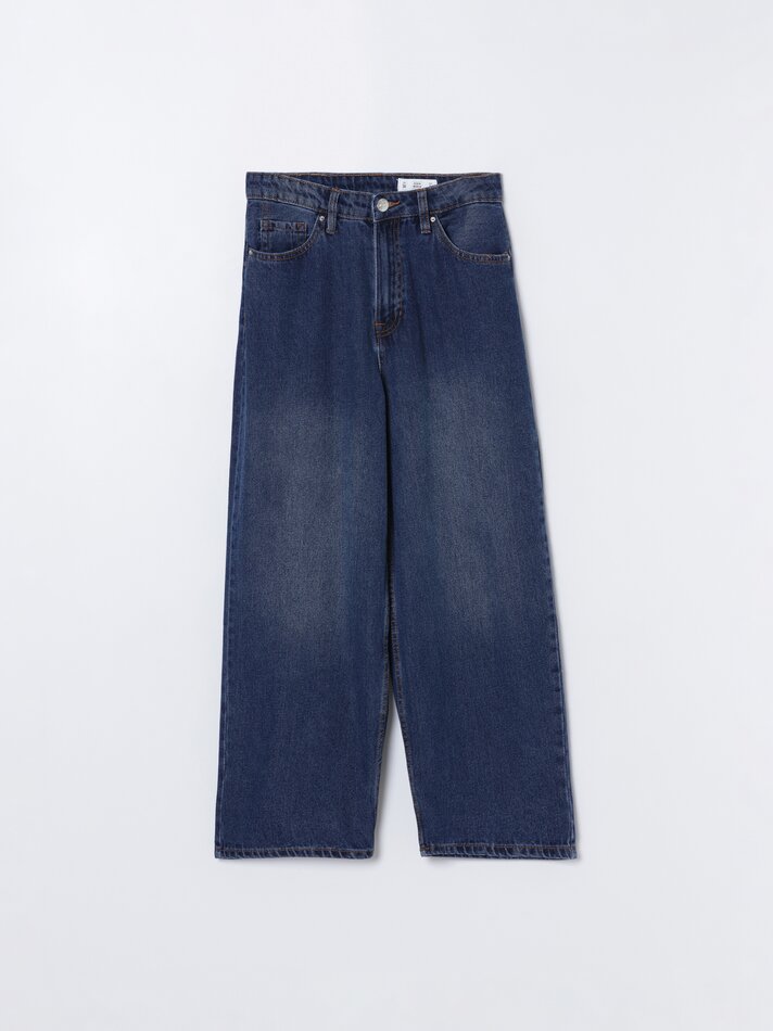 Jeans Barrel - Azul Escuro