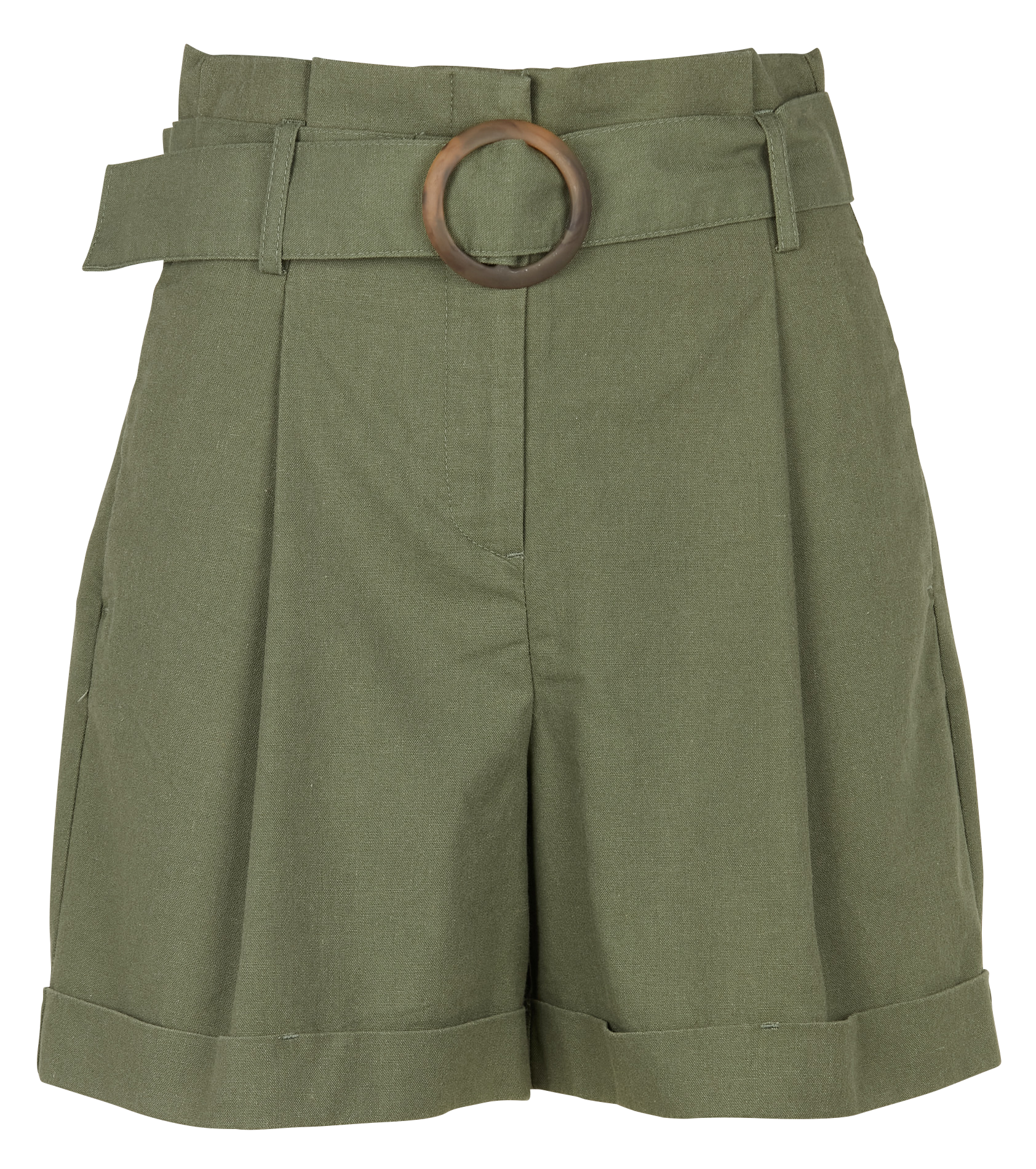 Short taille haute| Kaki