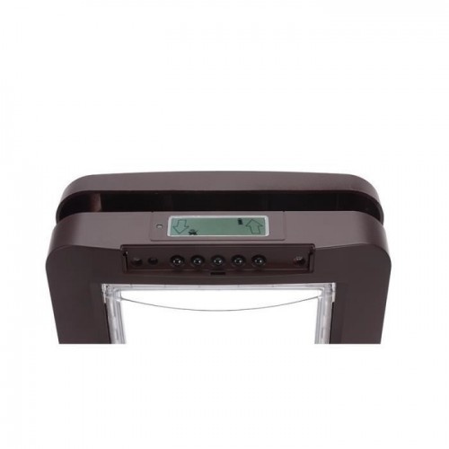 Porta para gatos SureFlap com microchip, marrom, para cães e gatos.