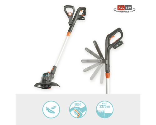 GARDENA ComfortCut 23/18V accu grastrimmer (Power for All) incl. accu en lader