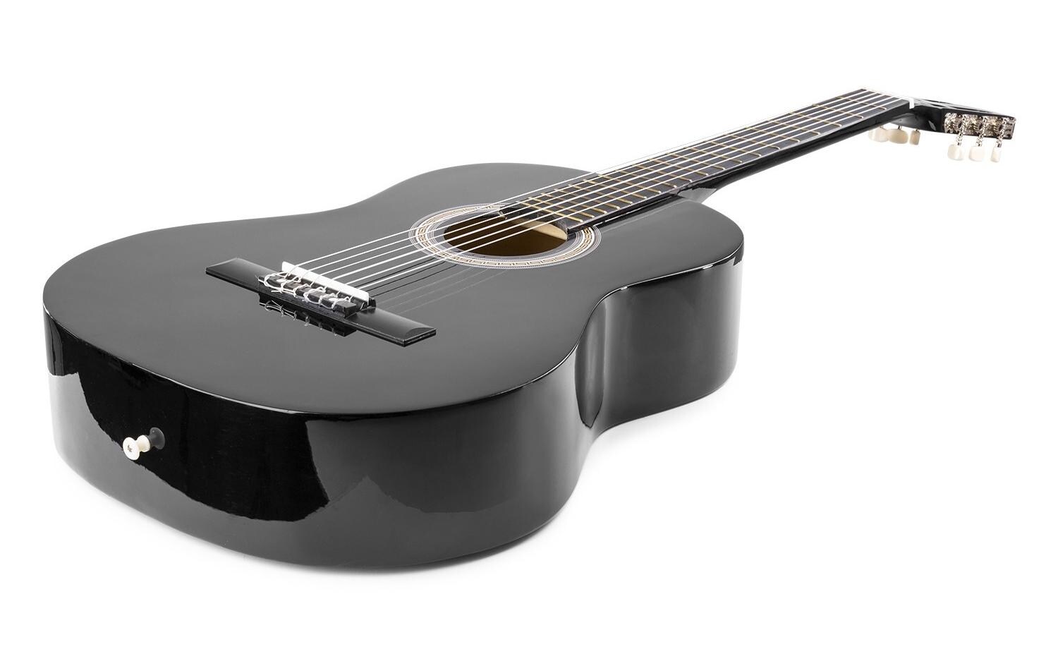 Akustikgitarre SoloArt Set SchwarzKlassische Gitarre mit Zubehör