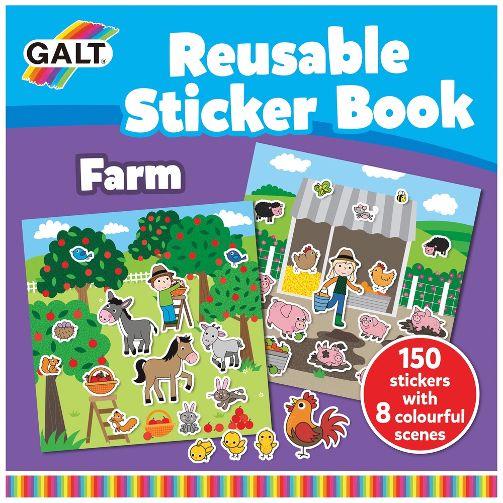 Galt Wiederverwendbares Stickerbuch Bauernhof