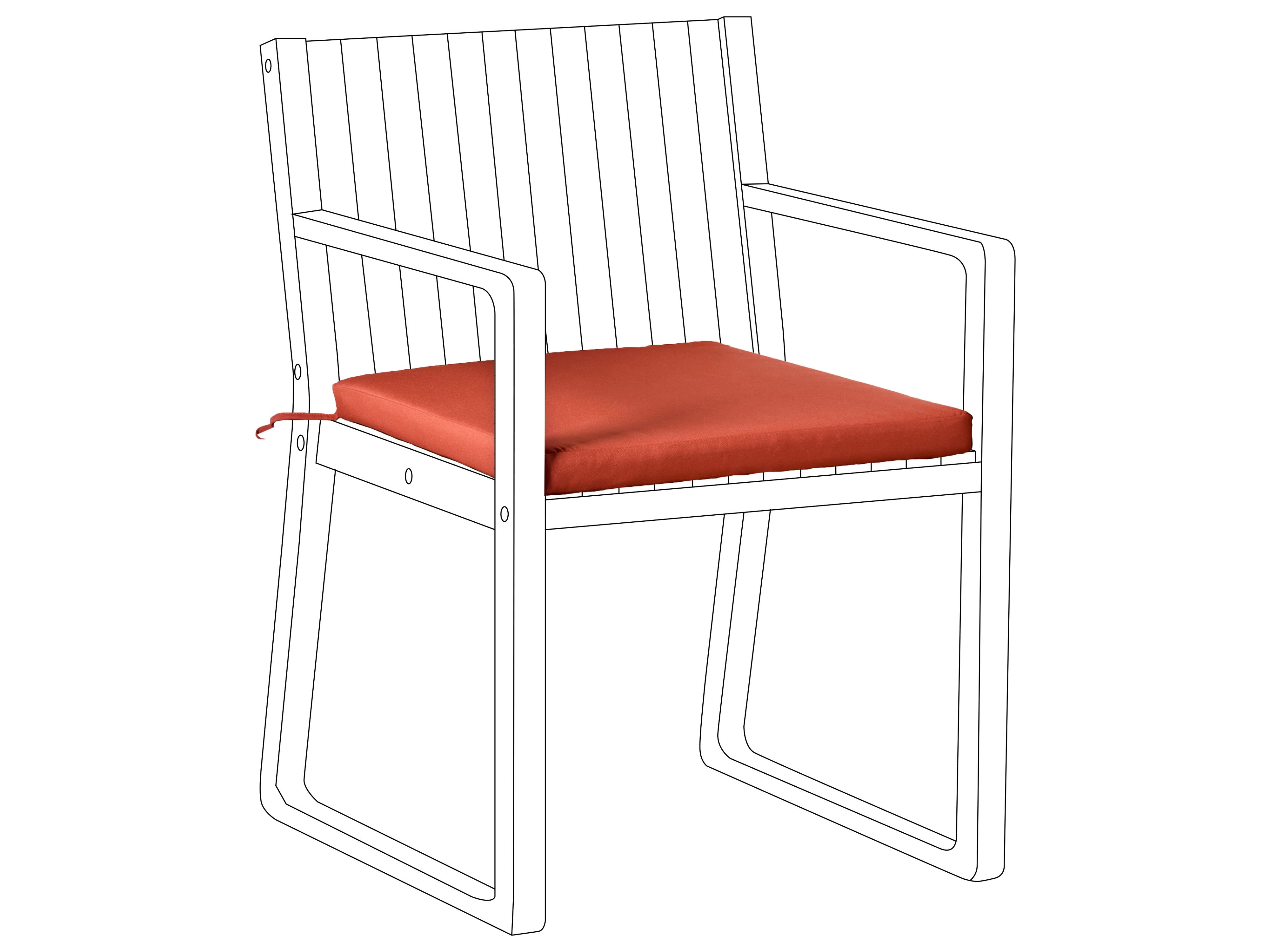 Tuinzitkussen SASSARI PREMIUM 46 x 46 cm Rood