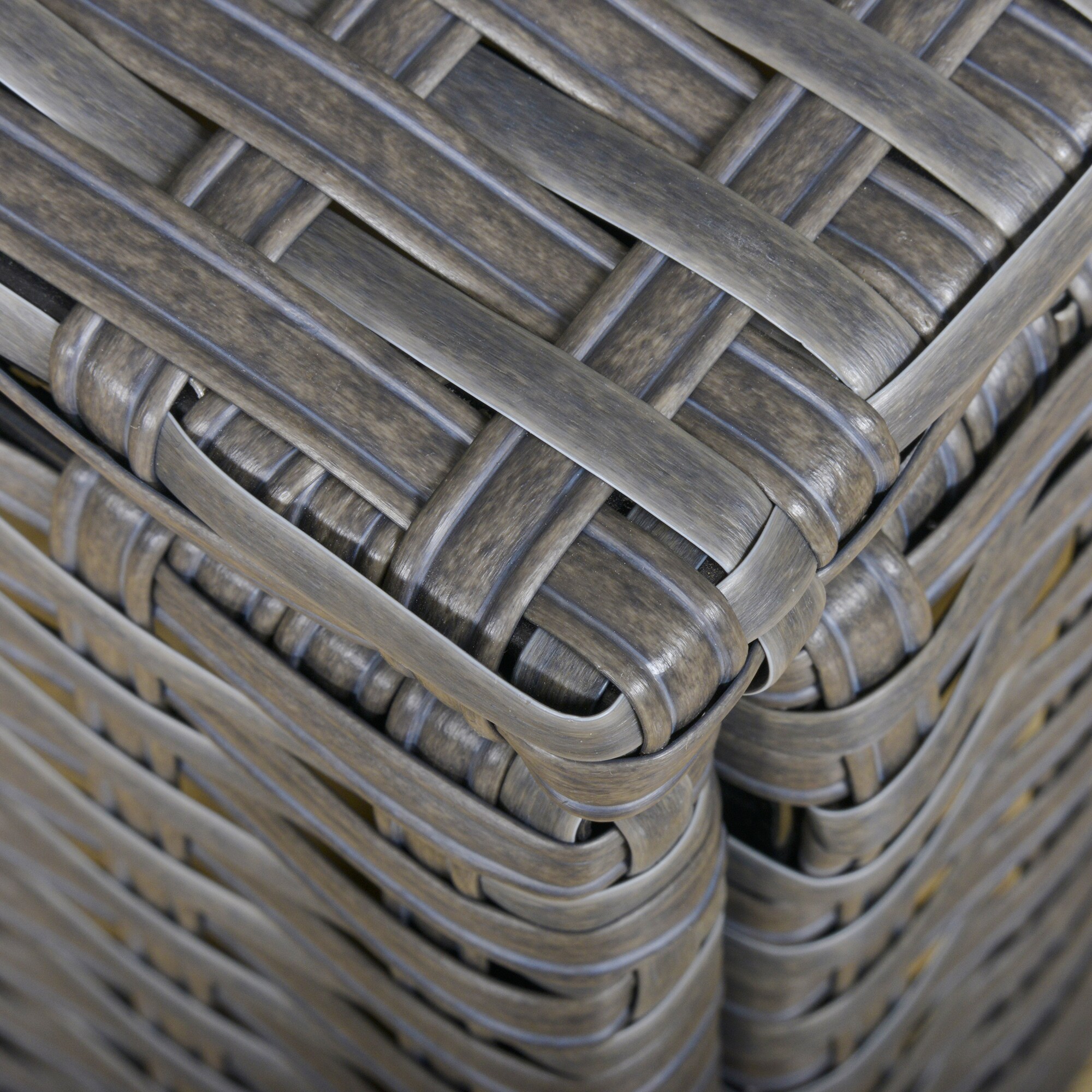 Outsunny Gartengarnitur 10 tlg dunkelgrau
