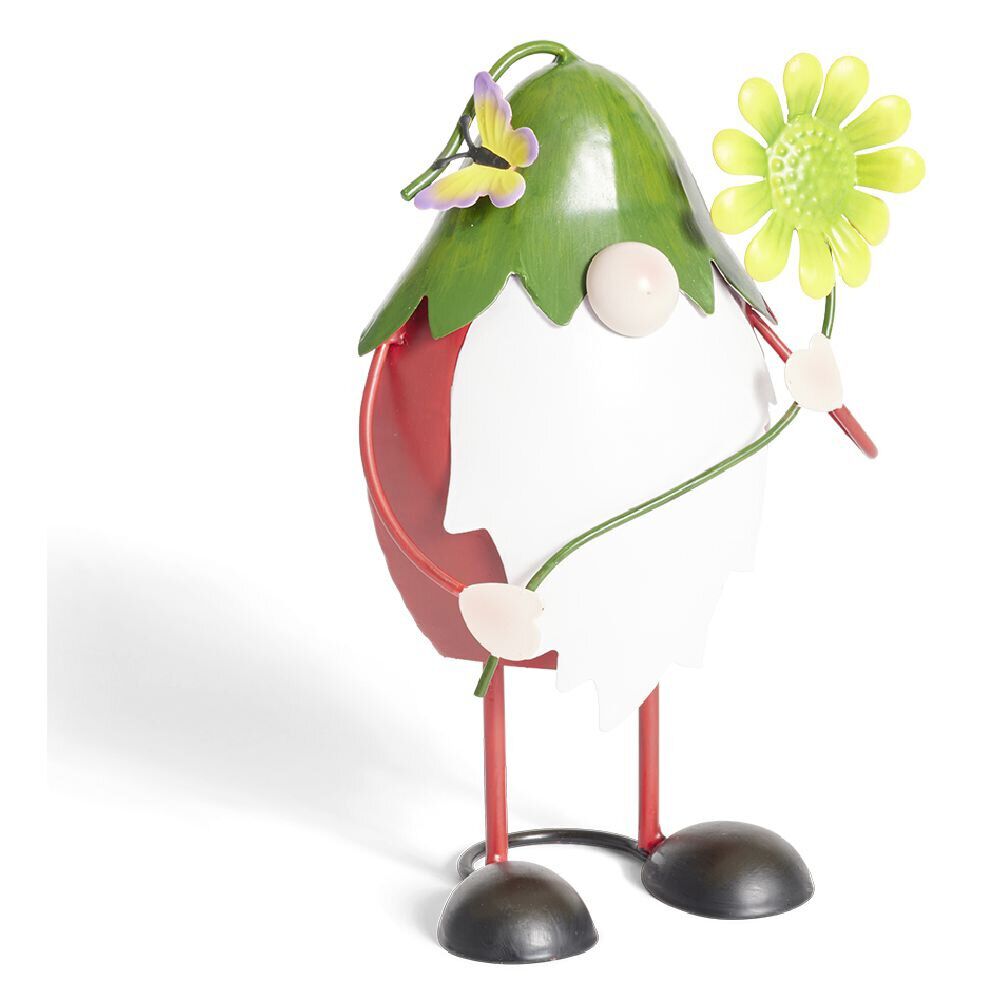 Gnome en métal décoration de jardin H25cm