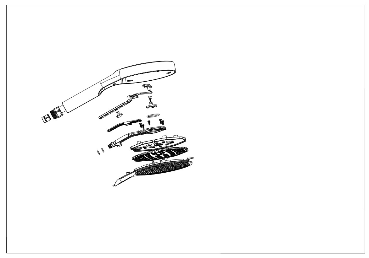 Hotbath Cobber M320 handdouche 13cm wit mat