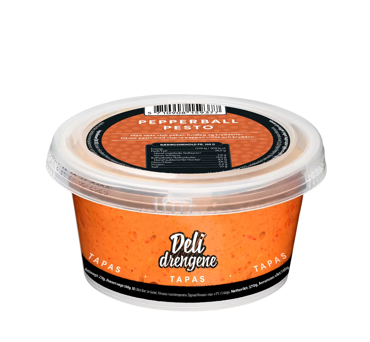 Deli Drengene Pepperballs Pesto - 180 g