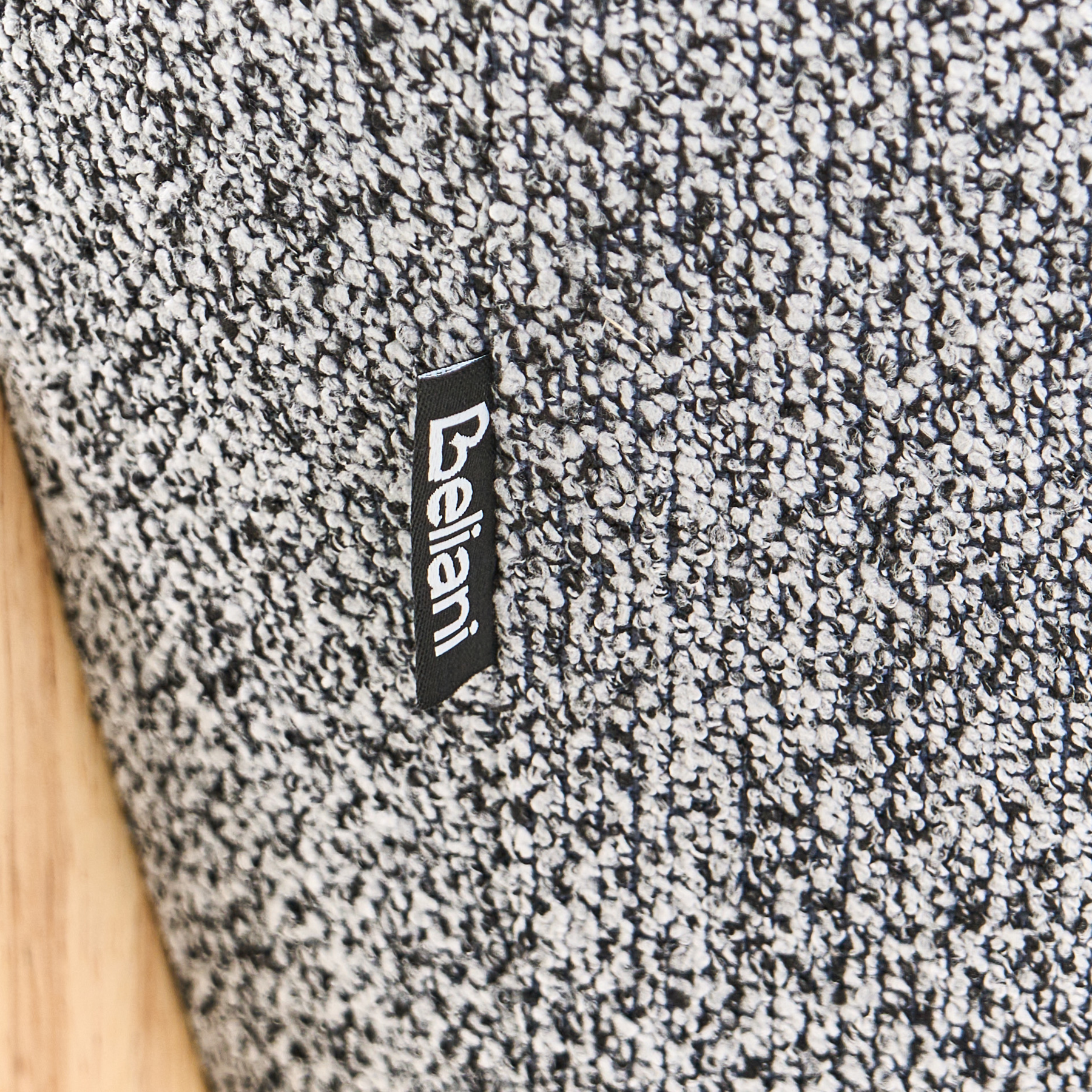 Beliani - ALNOR - Driezitsbank - Donkergrijs - Polyester