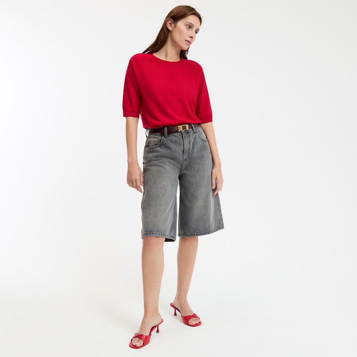 COLEÇÕES LA REDOUTE<br>Bermudas em ganga