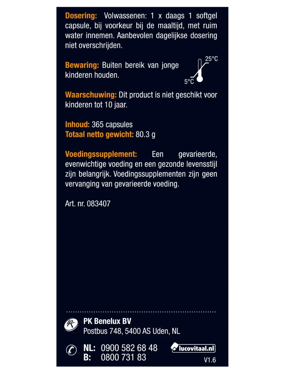 Vitamine D3 75 mcg 365 capsules