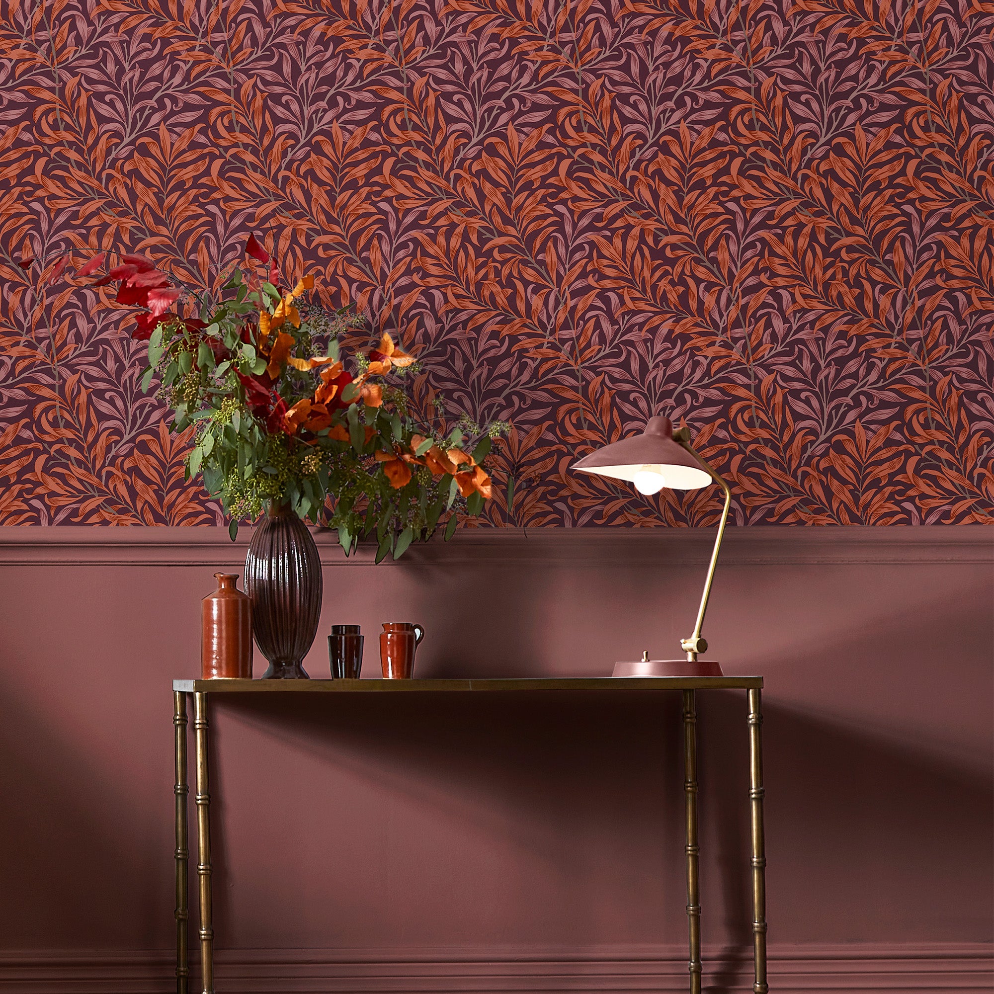 William Morris at Home Vliesbehang Willow Bough Plum - 10mx52cm