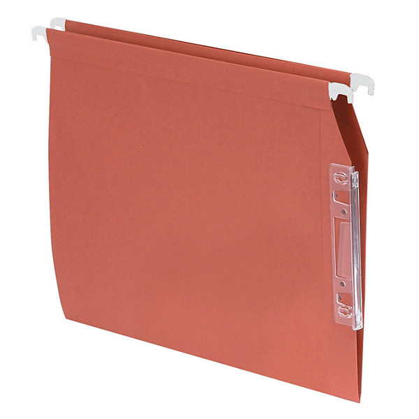 100 dossiers Kraft 220g 1er prix  fond V pour armoires coloris orange