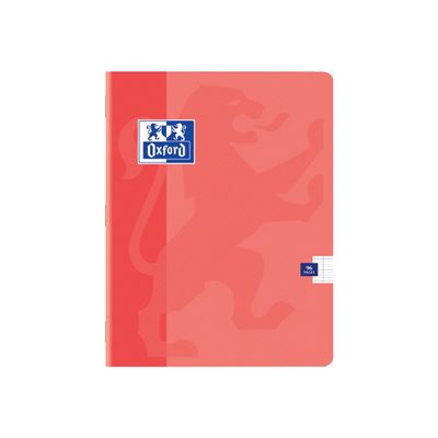 Oxford - Cahier 17 x 22 cm - 96 pages - grands carreaux (seyès) - disponible dans différentes couleurs