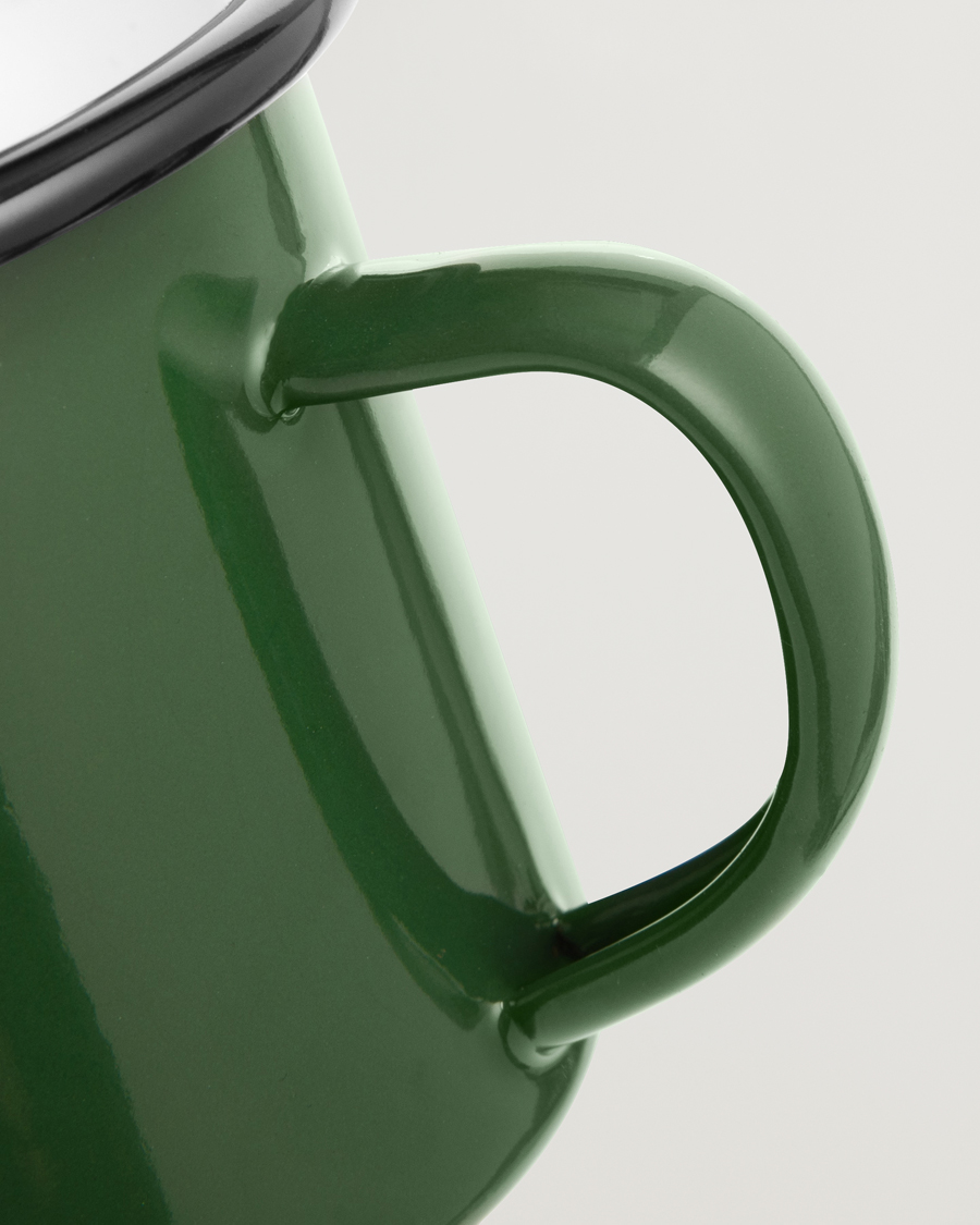 Forét Bean Enamel Mug Dark Green