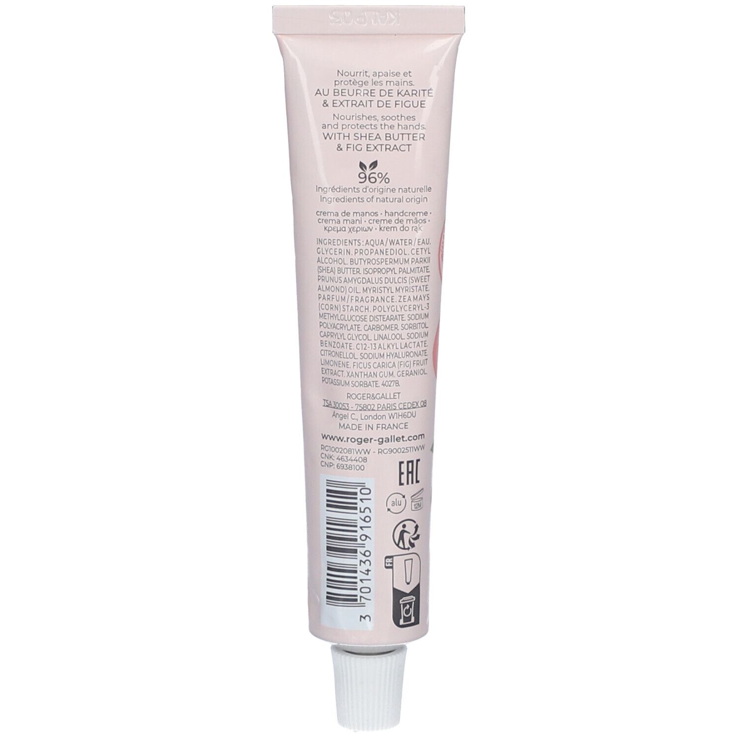 ROGER & GALLET FLEUR DE FIGUIER Handcreme