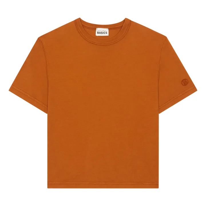 SMALLABLE BASICS T-Shirt Garçon Oversize Coton Bio | Noisette