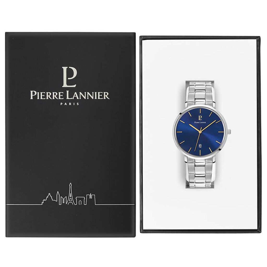 Montre Lannier Collection Echo Acier Argenté