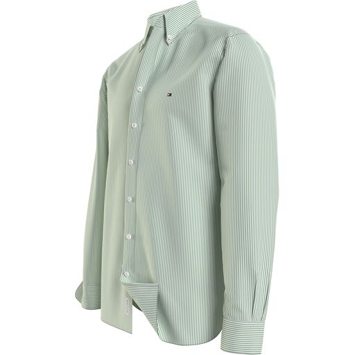 Tommy Hilfiger 1985 Oxford Stripe Skjorte, Olympic Green /Optic White, S