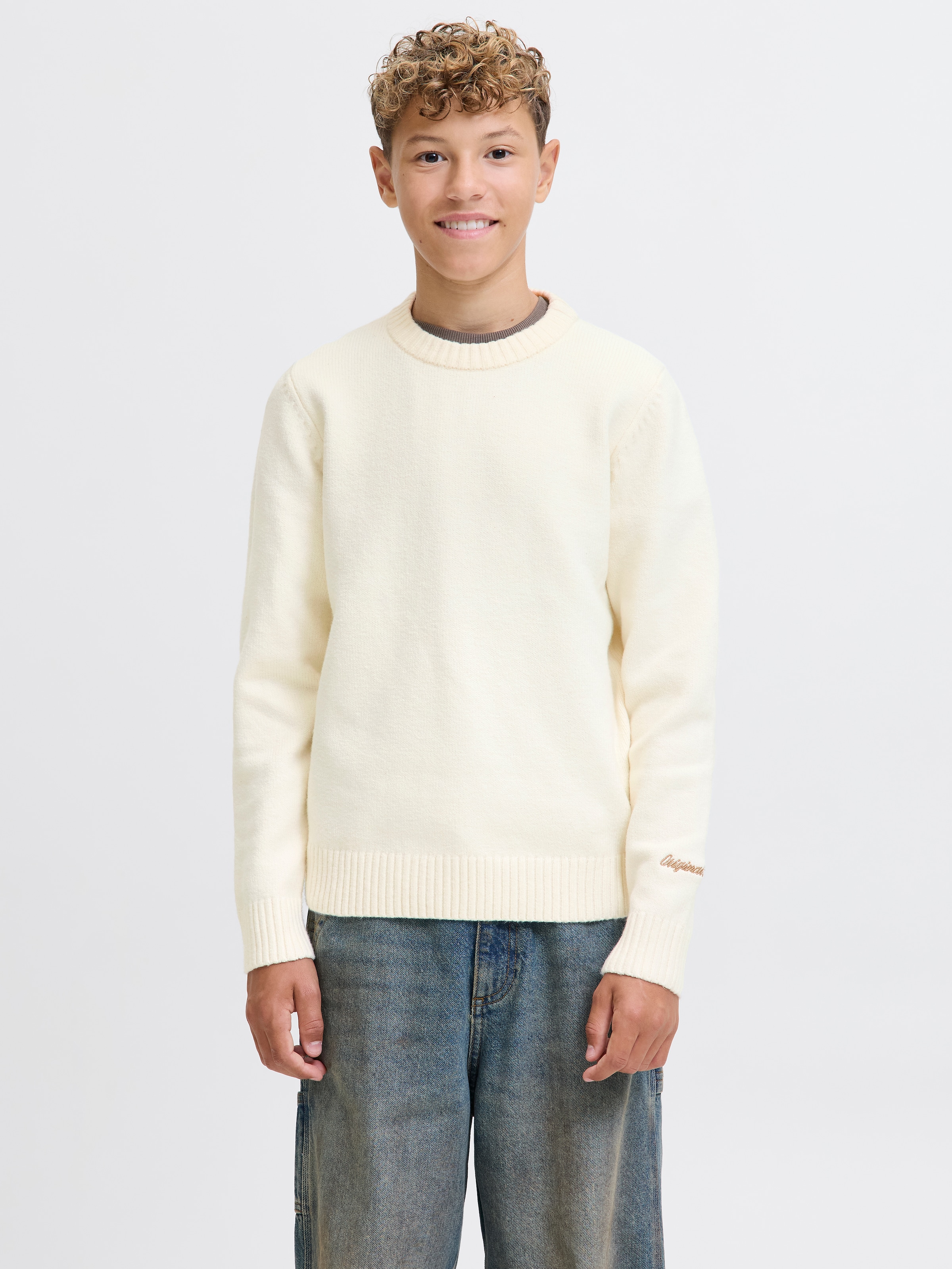 Jack & Jones Junior Rundhalspullover »JORNORREBRO KNIT CREW NECK JNR«