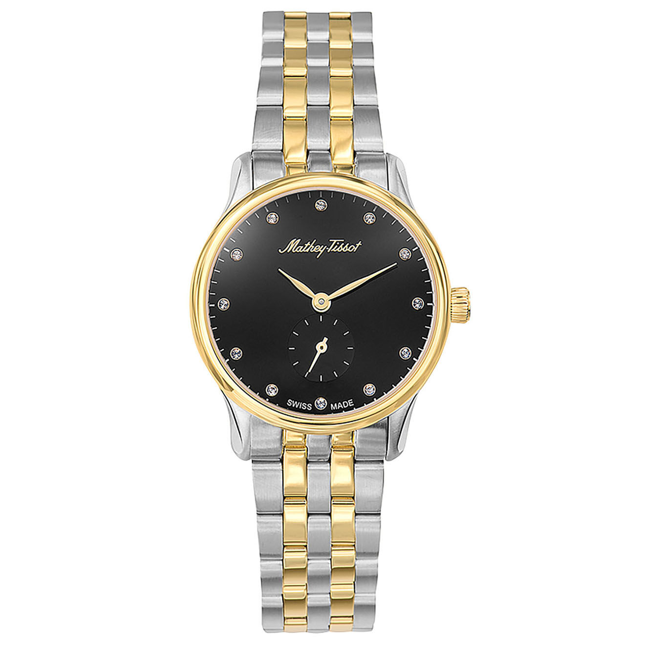 Mathey-Tissot Montre Femme Quartz en Acier Edmond Metal argenté/doré