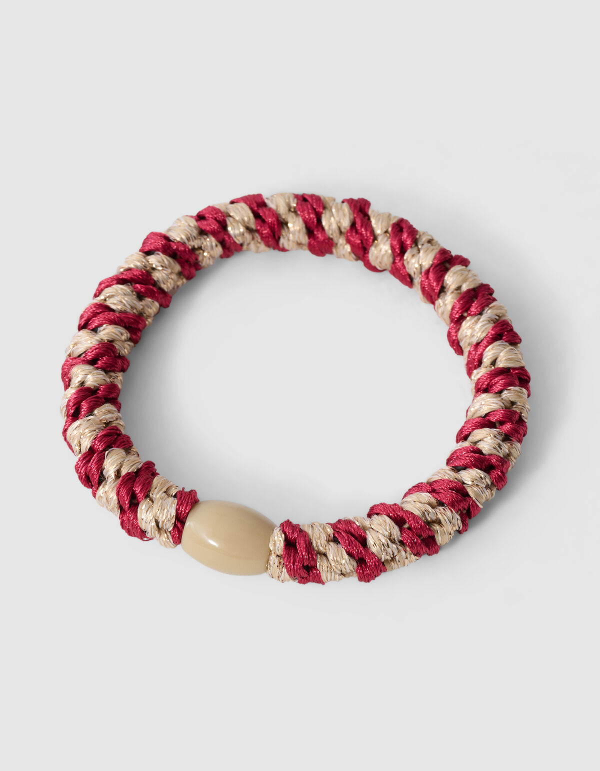 Lurex Haarelastiek Rood