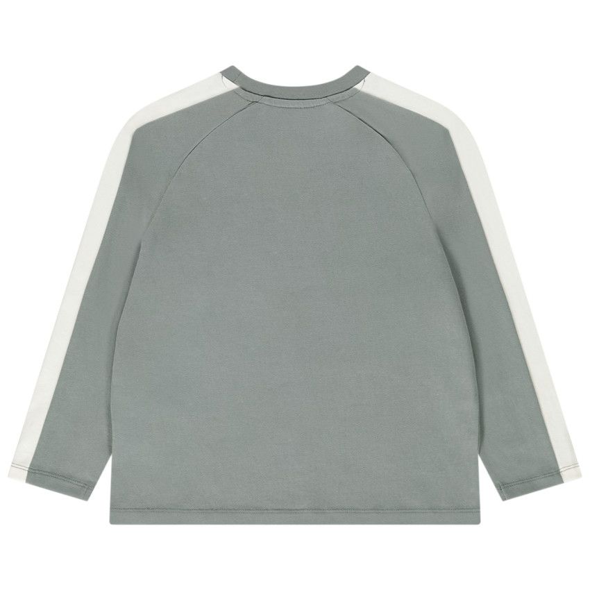T-shirt manches longues raglan Mickey Disney pour garçon - Vert