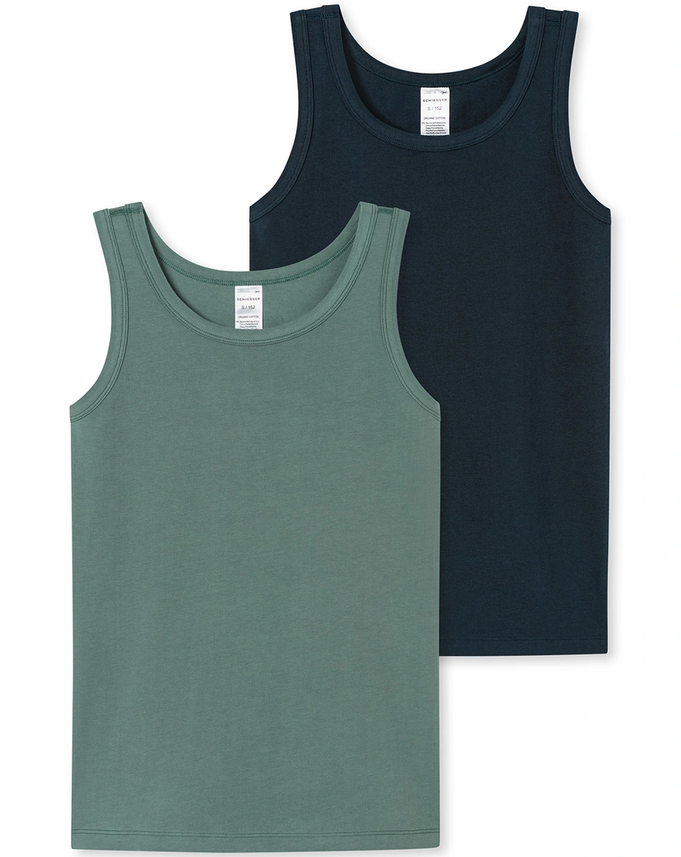 Unterhemd SPORTY UNI 2er-Pack in schwarz/grau
