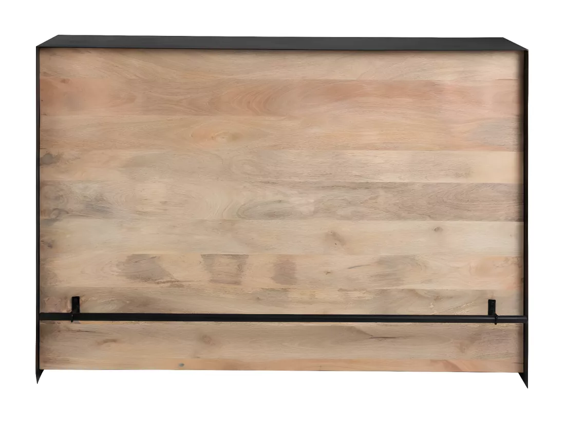 Meuble bar en bois de manguier et métal Bonifacio