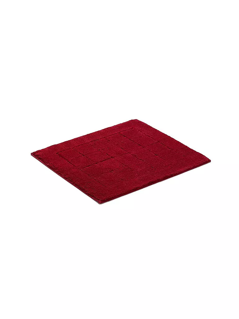 VOSSEN Badeteppich EXCLUSIVE 55x65cm Rubin rot