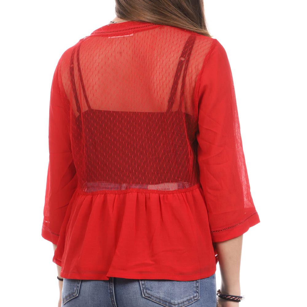 Teddy Smith Blouse Rouge Femme Teddy Smith Tara