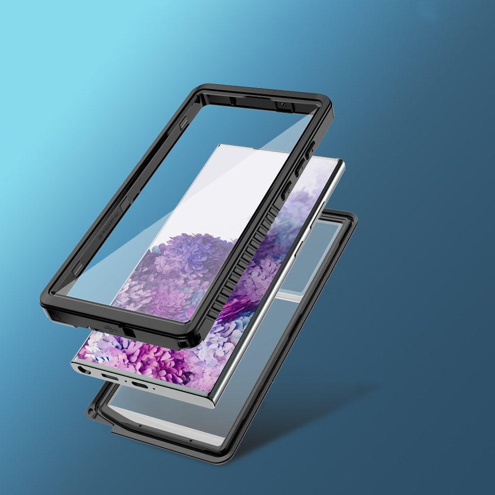 Samsung Galaxy S23 Ultra 5G Wasserfeste Outdoor Schutz Hülle (IP68) – Schwarz