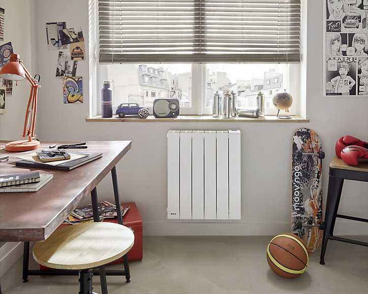 Radiateur électrique à inertie fluide Noirot Radiaflo Blanc 1500 W