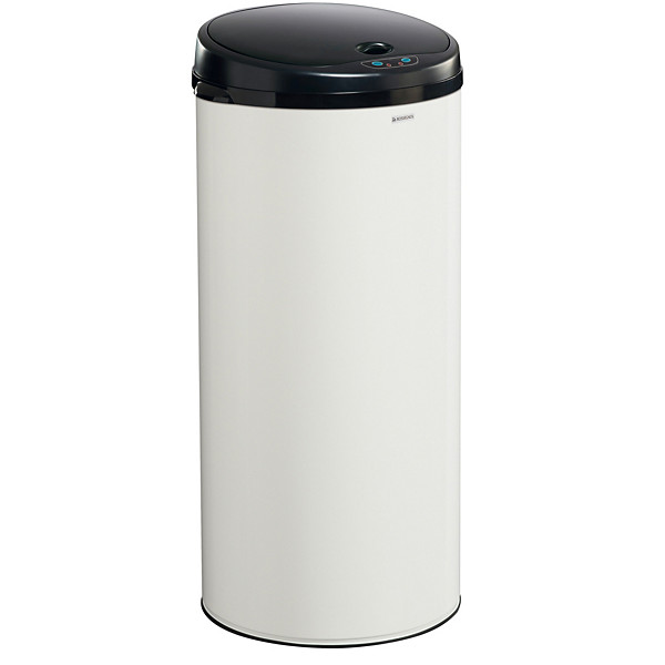 ROSSIGNOL Poubelle a ouverture automatique - 45l - sensitive - blanc signalisation