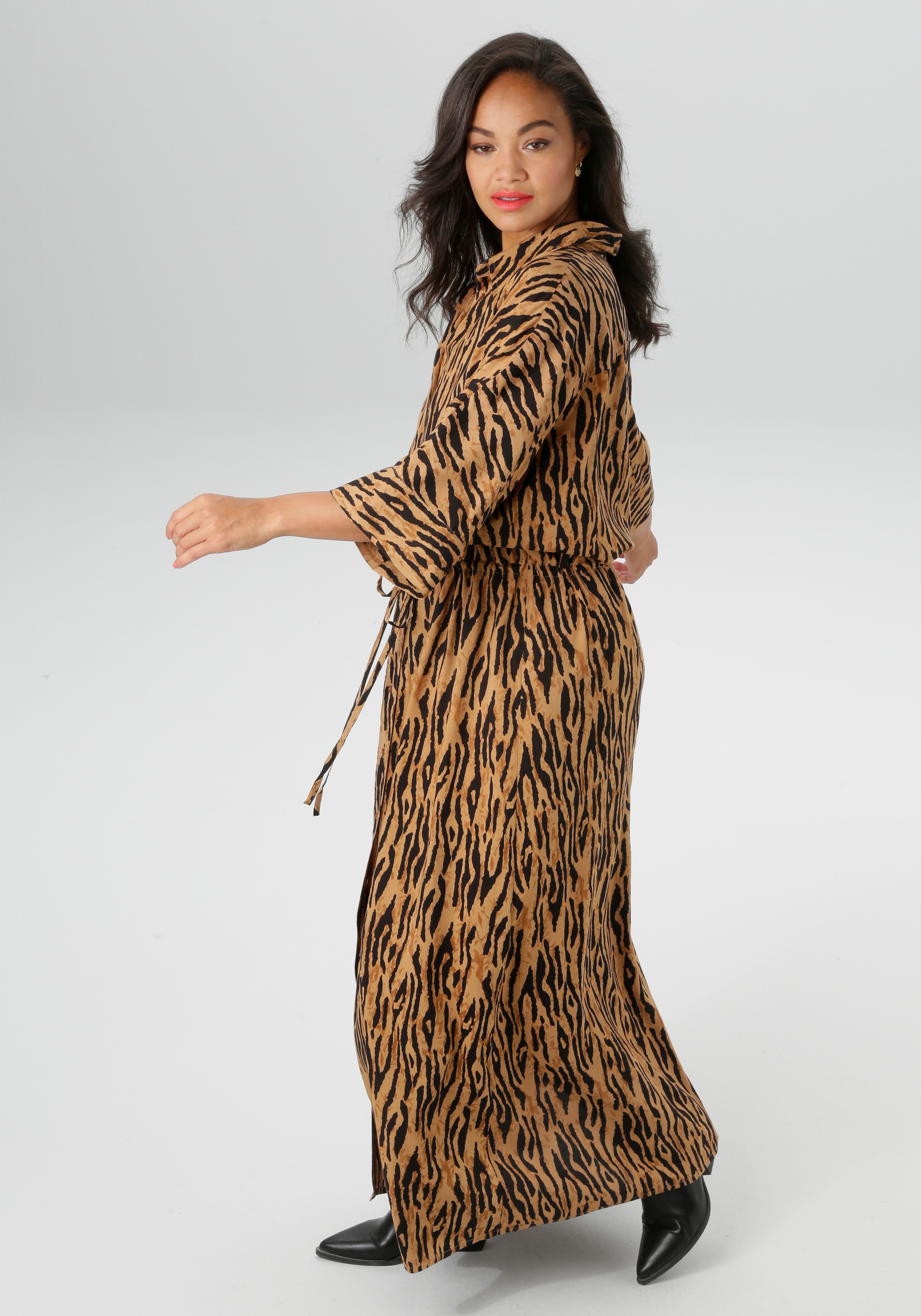 Aniston PLUS Blusenkleid in Tigermuster - NEUE KOLLEKTION