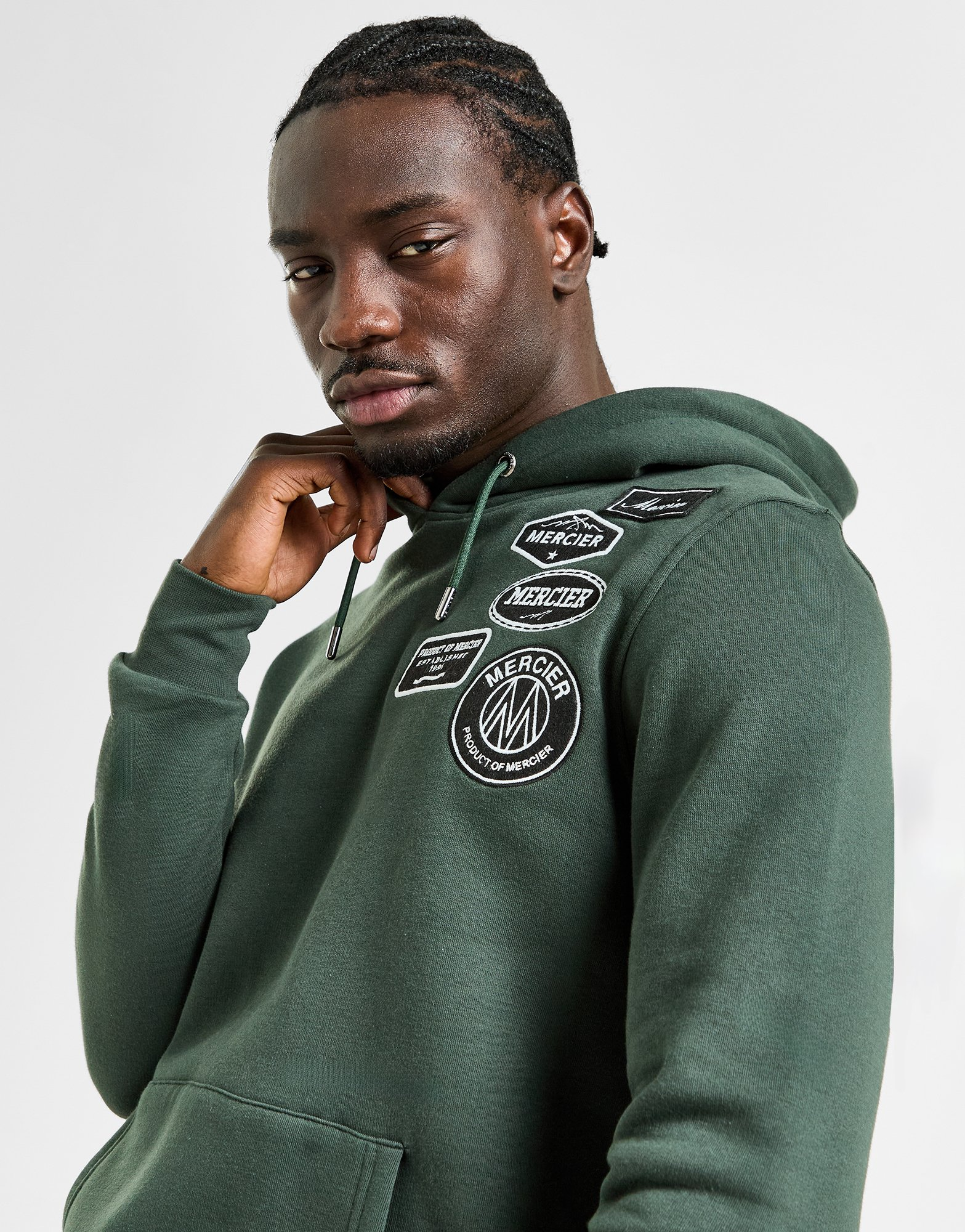 MERCIER Sweat à capuche Mono Badge Homme