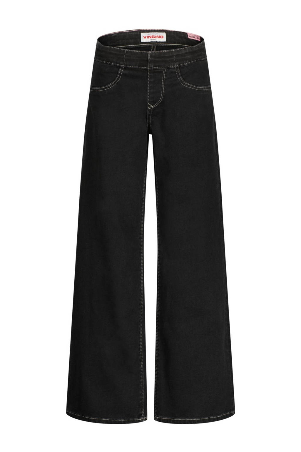 Vingino high waist wide leg jeans Bellini black denim