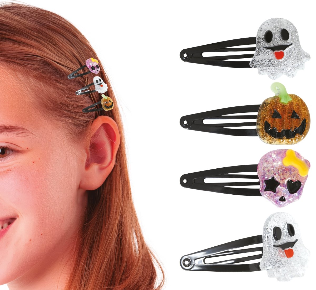 Halloween Haarspeldjes Metaal 3st