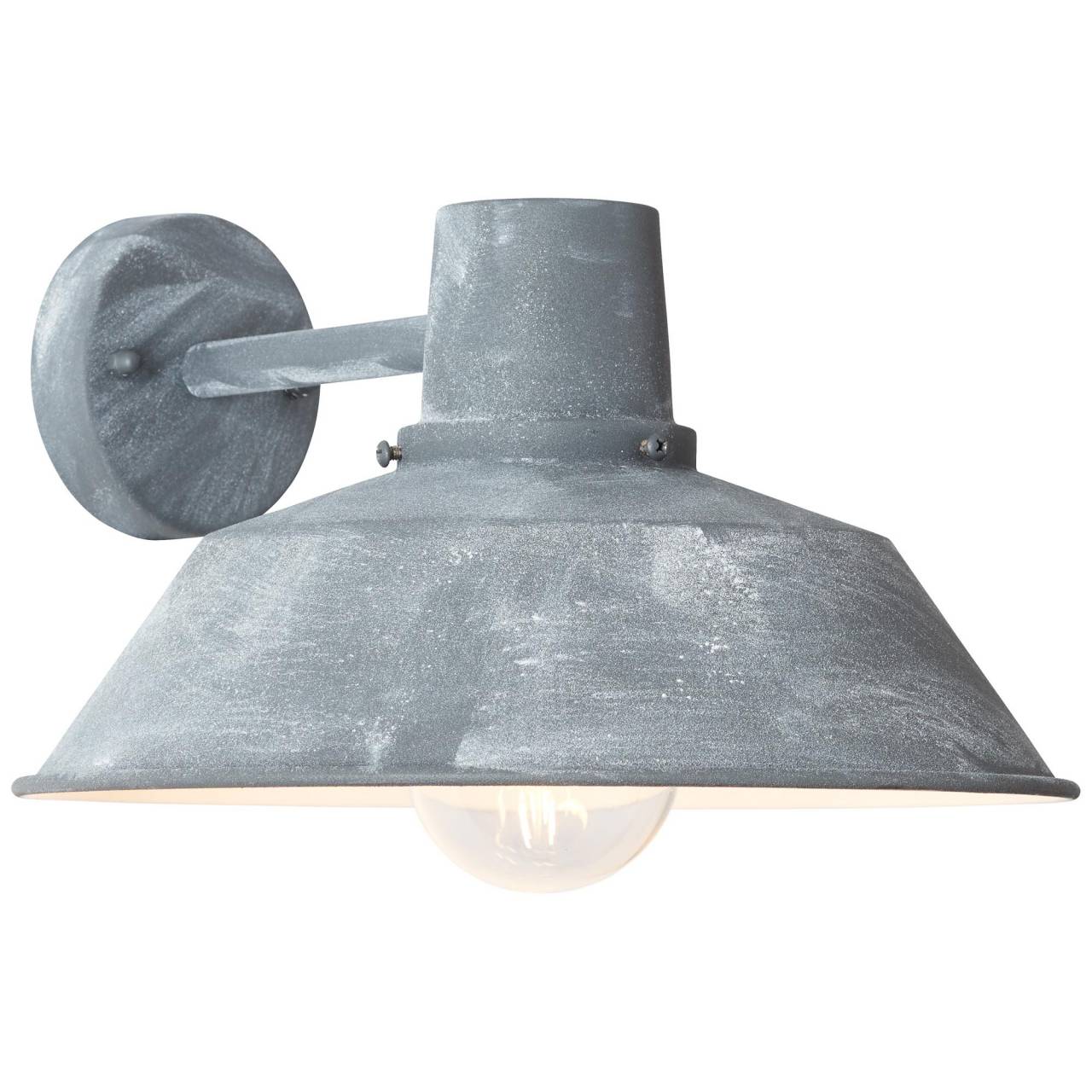 BRILLIANT Lampe Humphrey Außenwandleuchte hängend grau Beton | 1x A60, E27, 60W, geeignet für Normallampen (nicht enthalten) | IP-Schutzart: 44 - spritzwassergeschützt