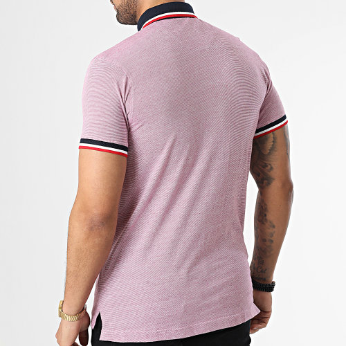 Polo Manches Courtes Drexler Rose Chiné