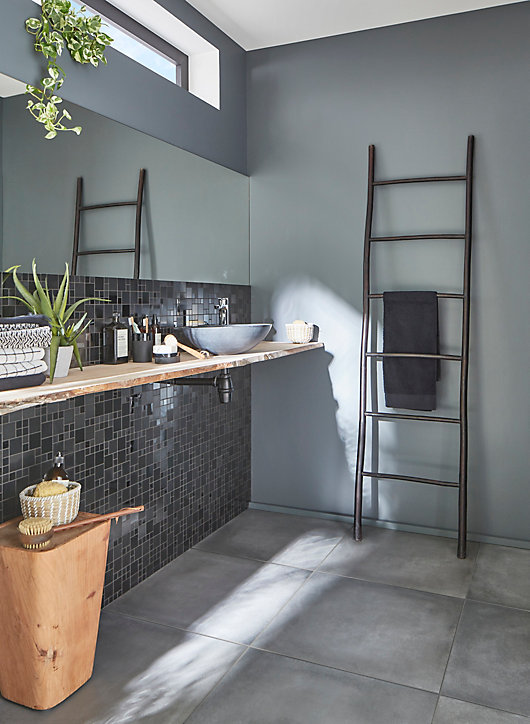 Peinture cuisine et salle de bains Dulux Valentine Color Resist anthracite satin 2L
