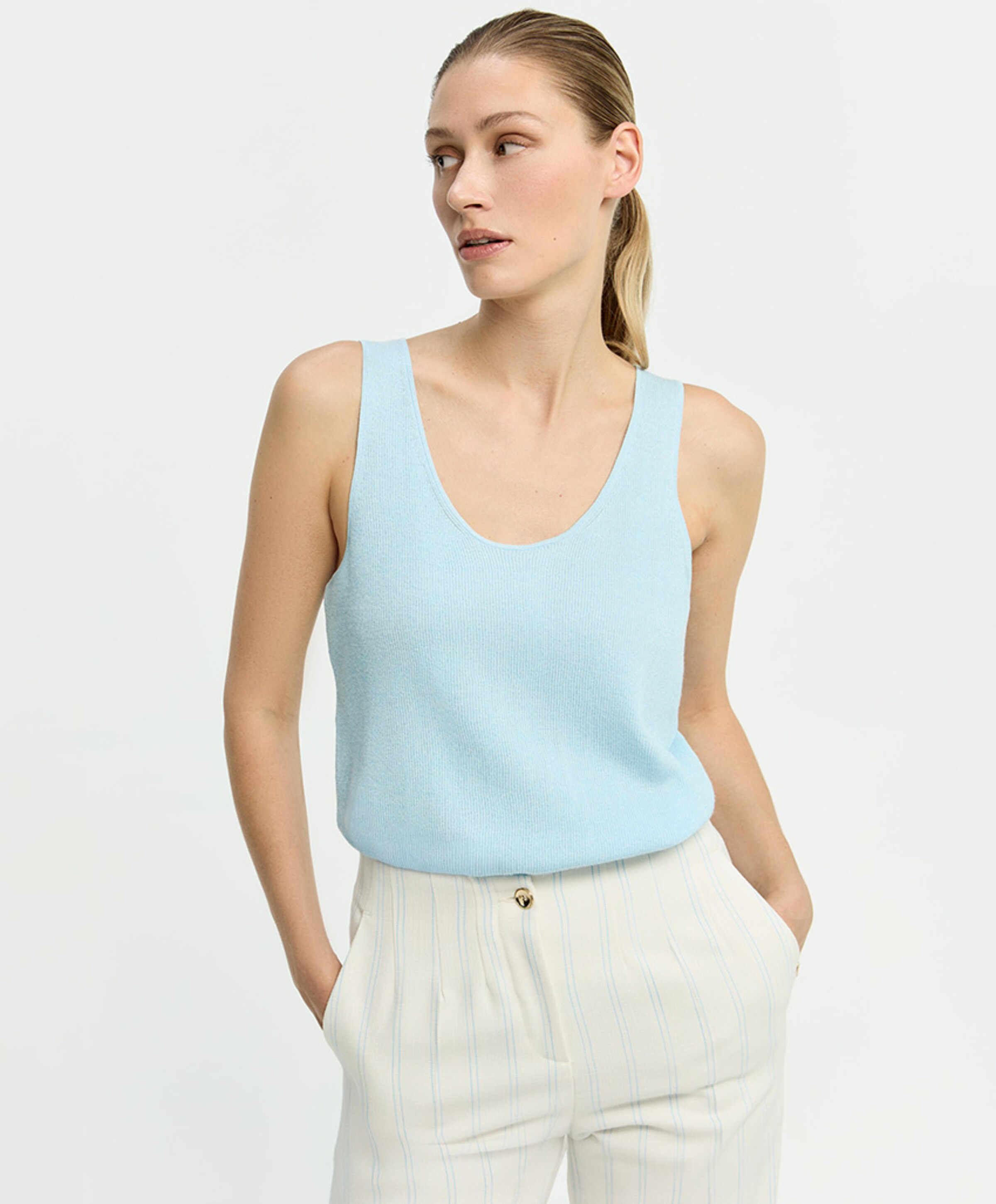 Xandres Dames top blauw