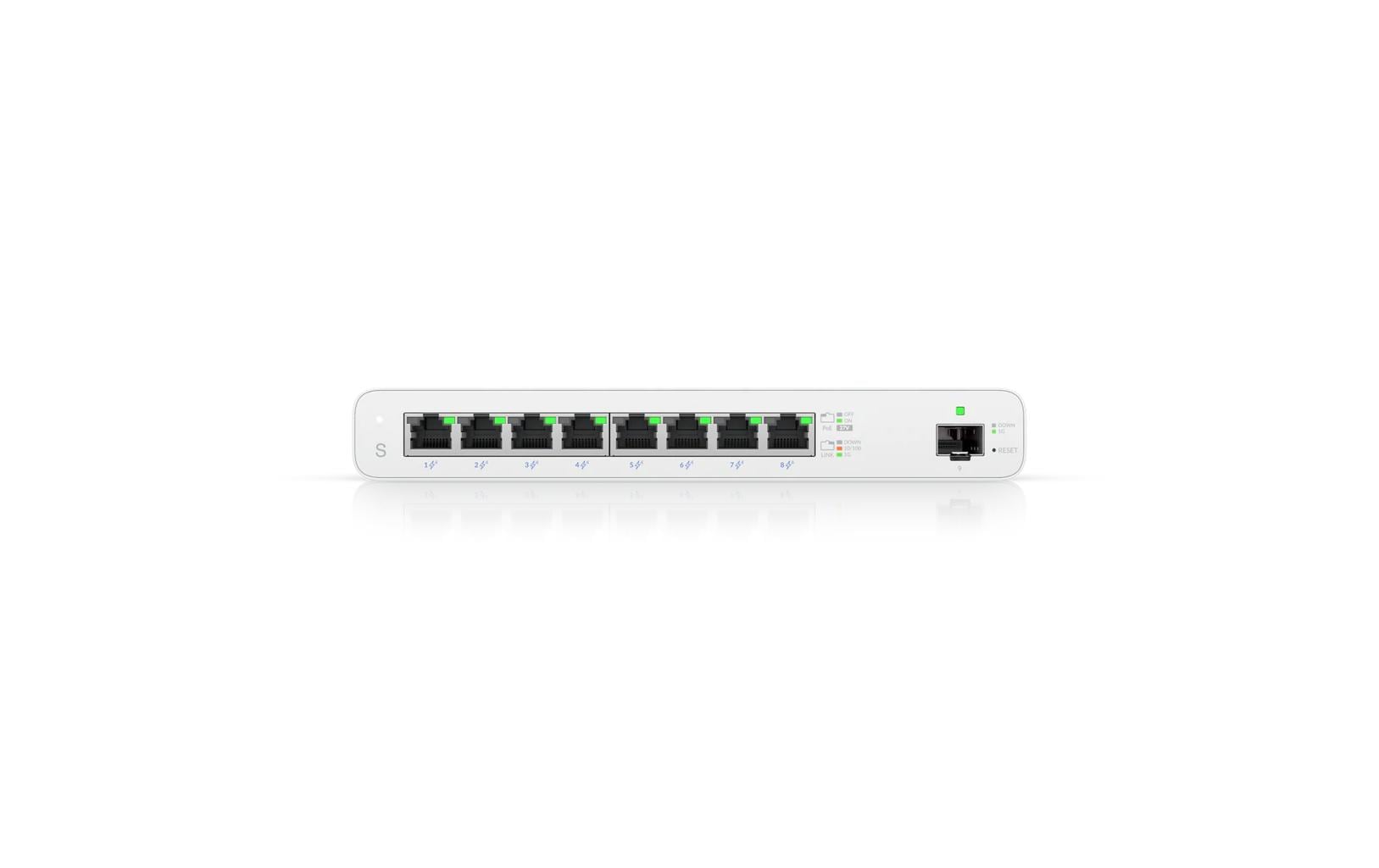 UISP-S passiv PoE-Switch ISP/WISP 9 Port<br>UISP Switch, Gigabit-PoE-Switch für MicroPoP-Anwendungen.