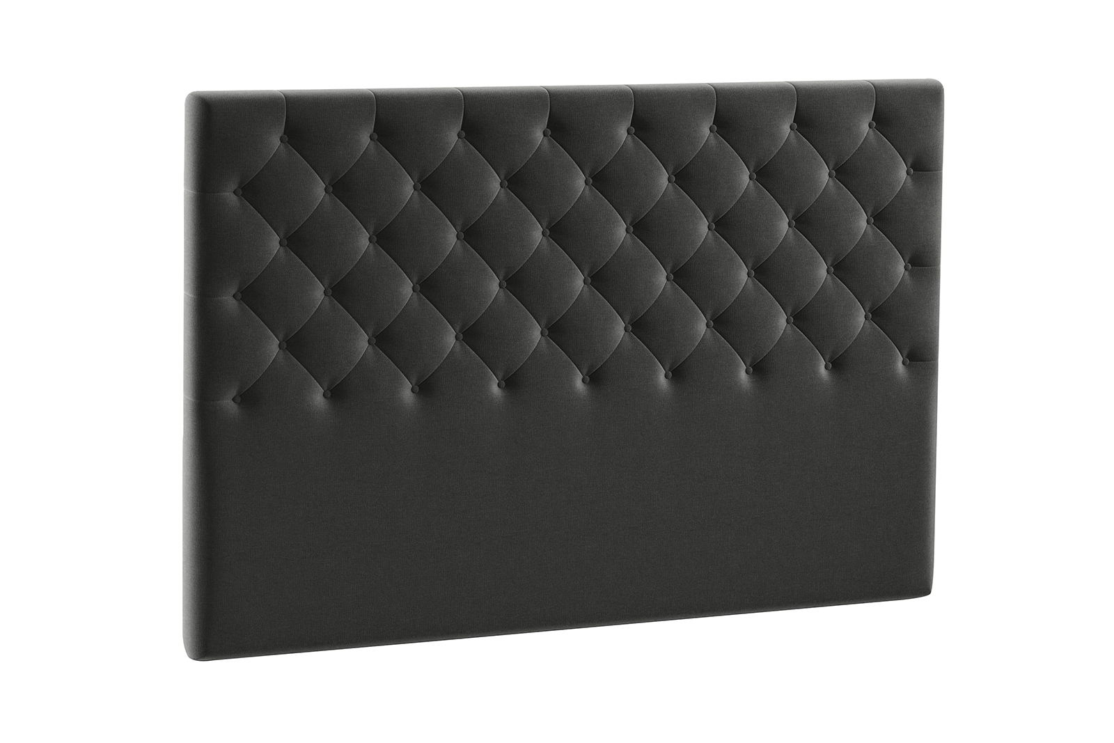 Roma sengegavl 150 cm bredde i tekstil Nordic dark grey