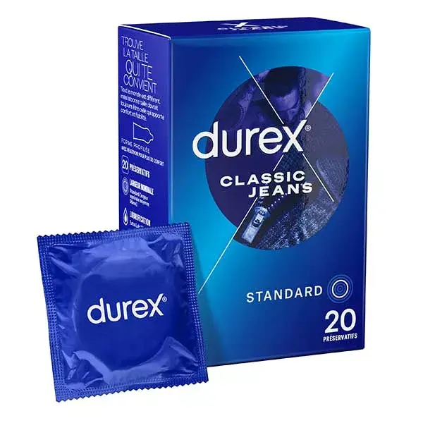 Preservativos Durex Classic Jeans - 20 Preservativos: Conforto e Confiança